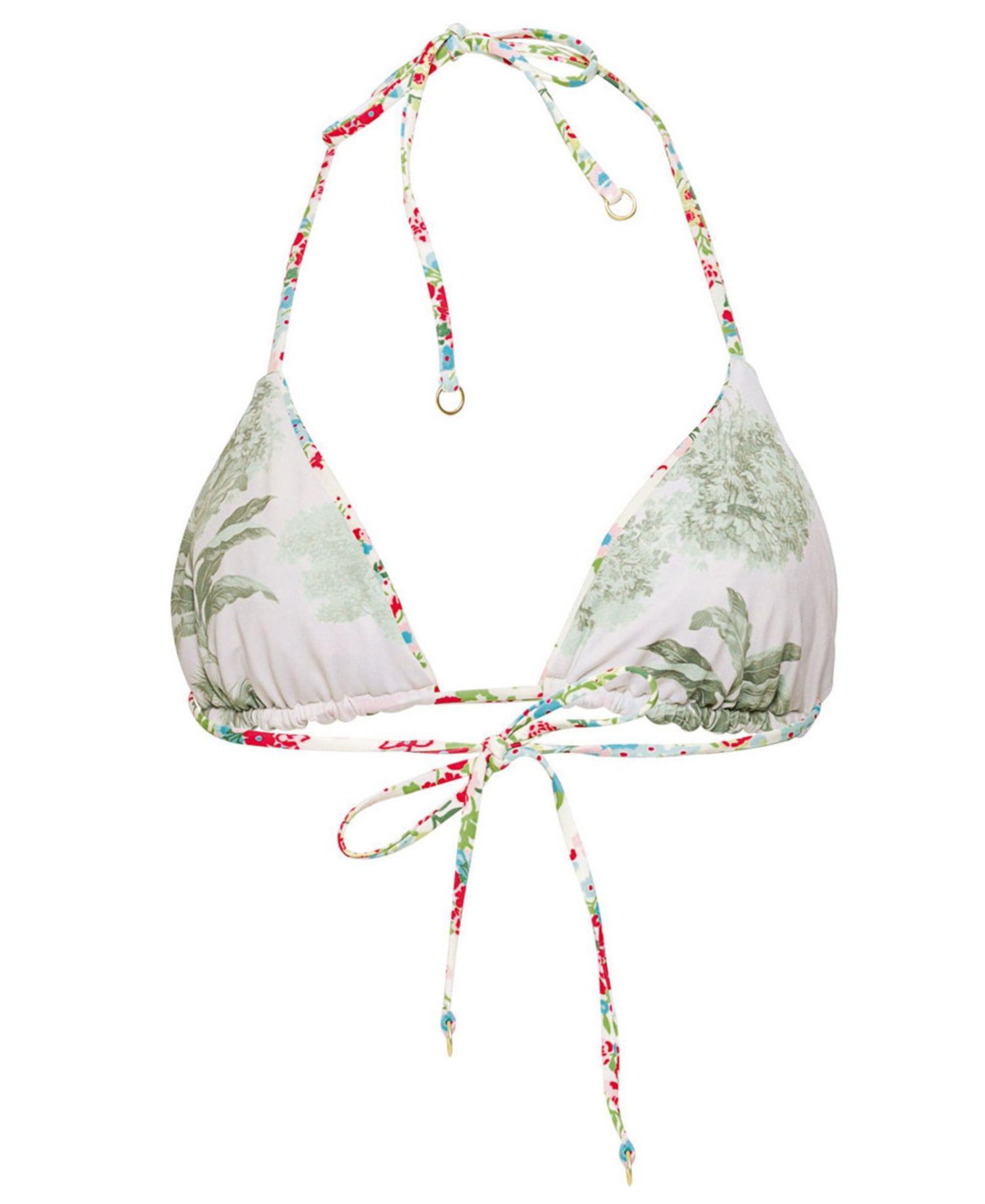 Women's Love in Bloom Alana Reversible Triangle Adjustable Straps Bikini Top