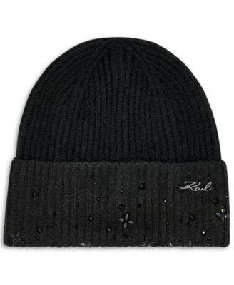 Studded Shaker Stitch Beanie Hat