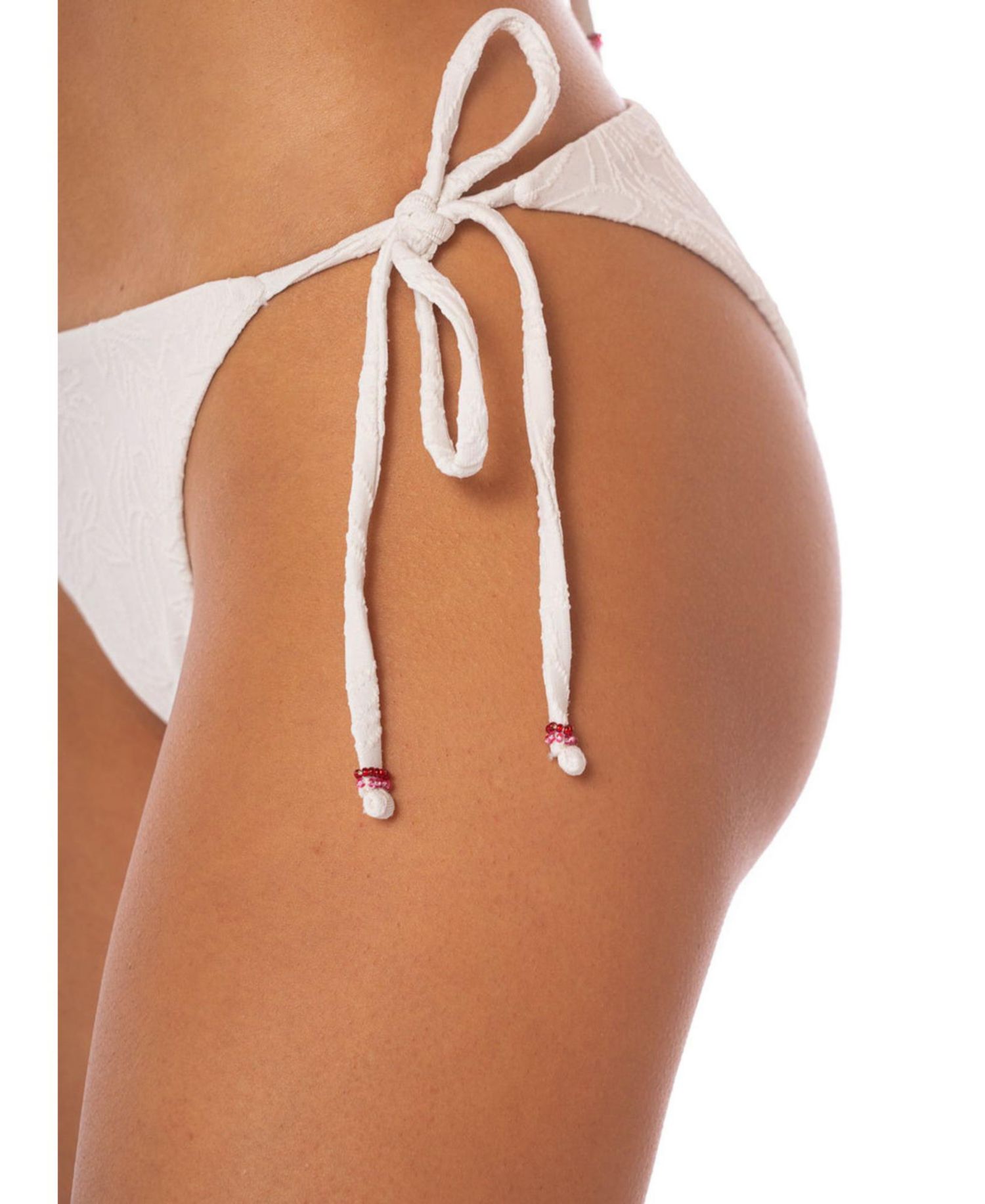 Women's White Whisper Shining Bikini Bottom
