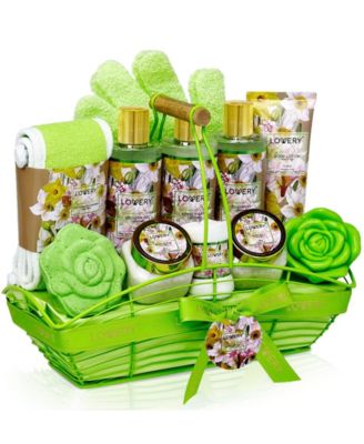 Magnolia Jasmin Body Self Care Package Gift Basket, 13 Piece