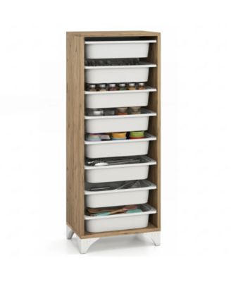 9-Tier Fruit and Vegetable Storage Rack w/8 Removable Pull-Out Baskets for Kitchen