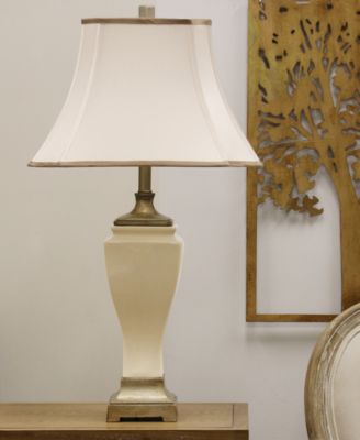 StyleCraft Crackled Ceramic Table Lamp