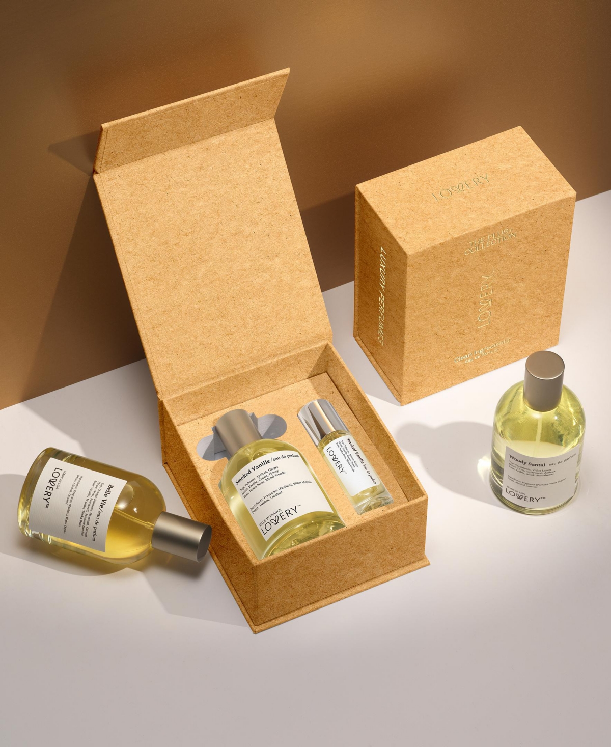 Lovery Plus Smoked Vanille Eau de Parfum 2pc Gift Set - 3.4fl oz Perfume Set with Travel Size Mini Perfume