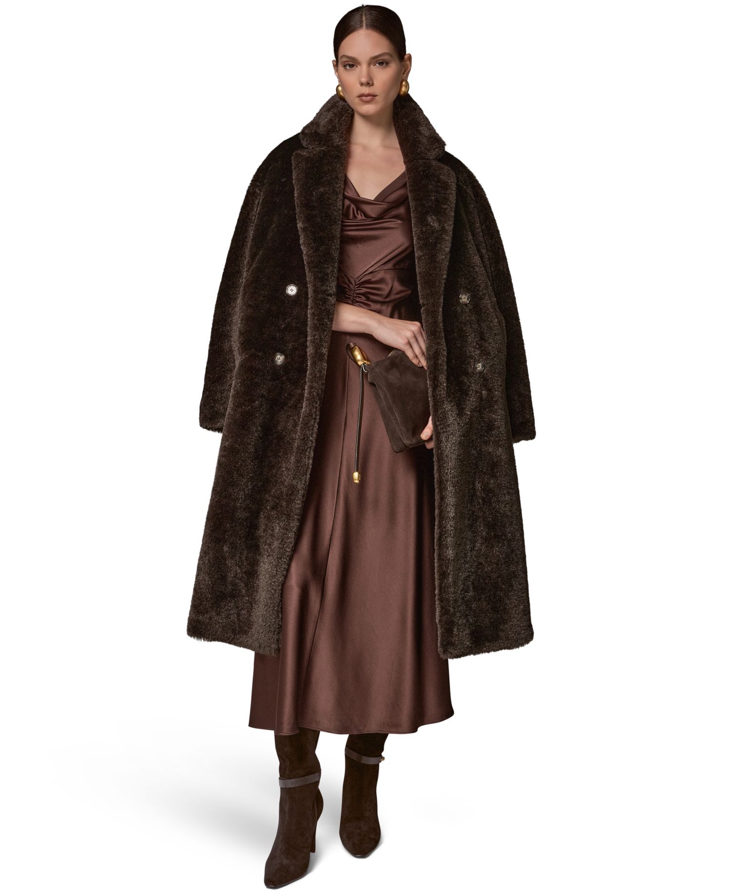 Women's Double-Breasted Long Coat