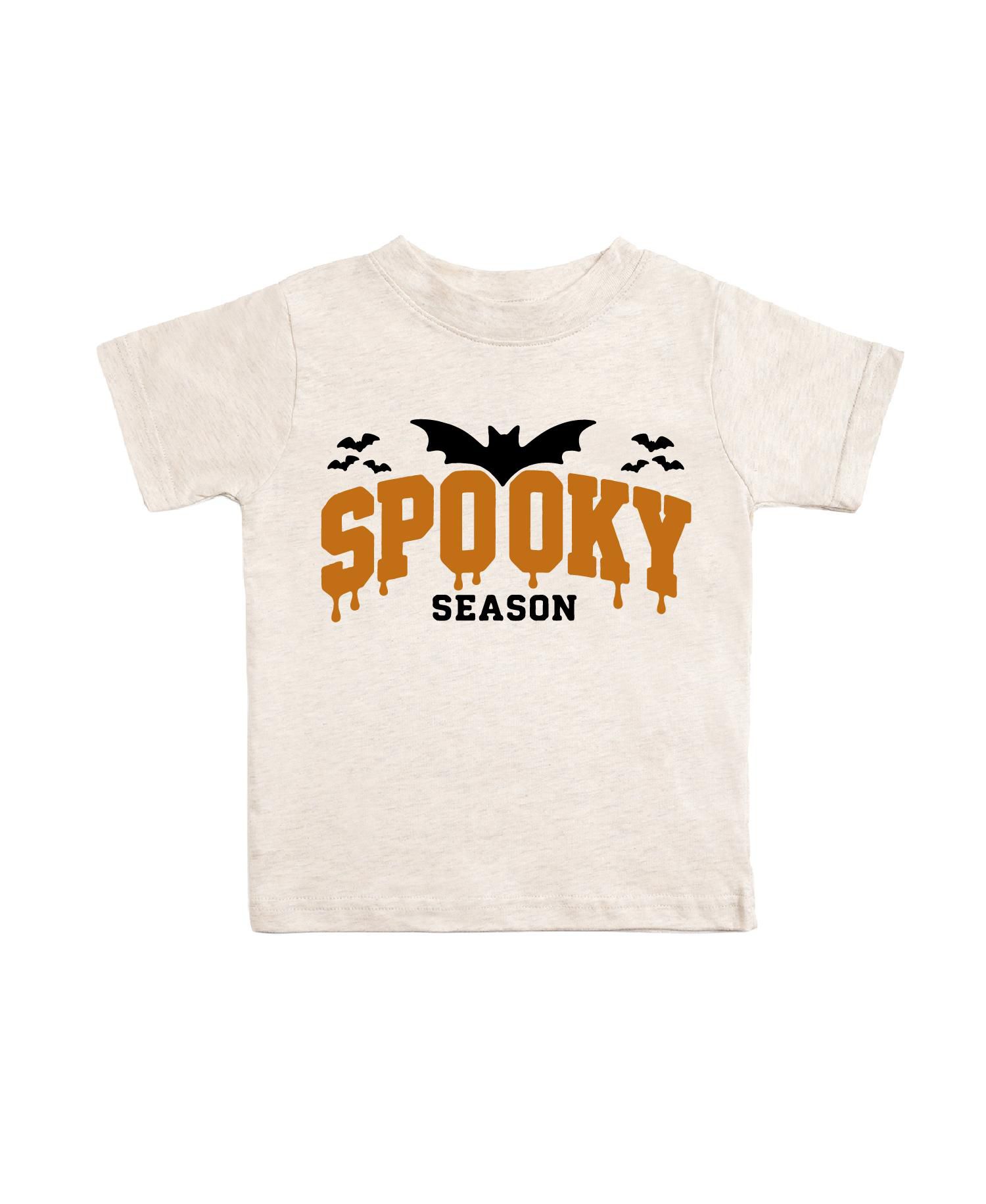 Little Boys Spooky Season Halloween Short Sleeve T-Shirt