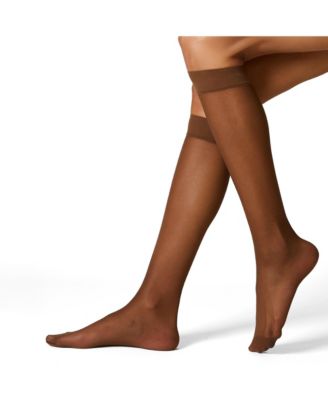 Women's Sheer Italian Knee Highs Pack Of Three
