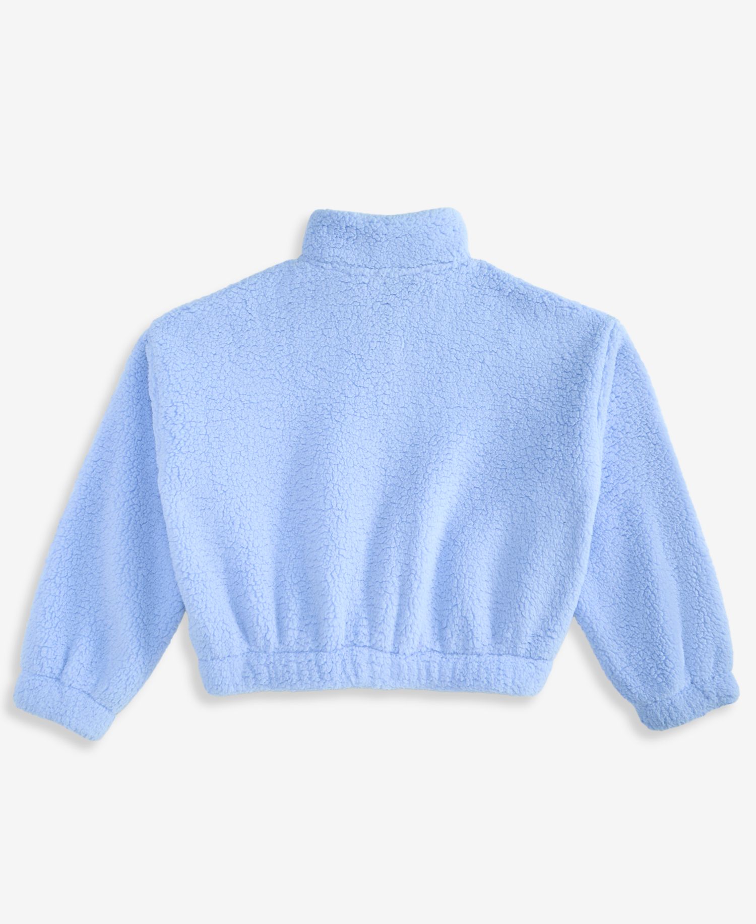 Girls' XS-XL Bow-Embroidery Faux-Sherpa Jacket
