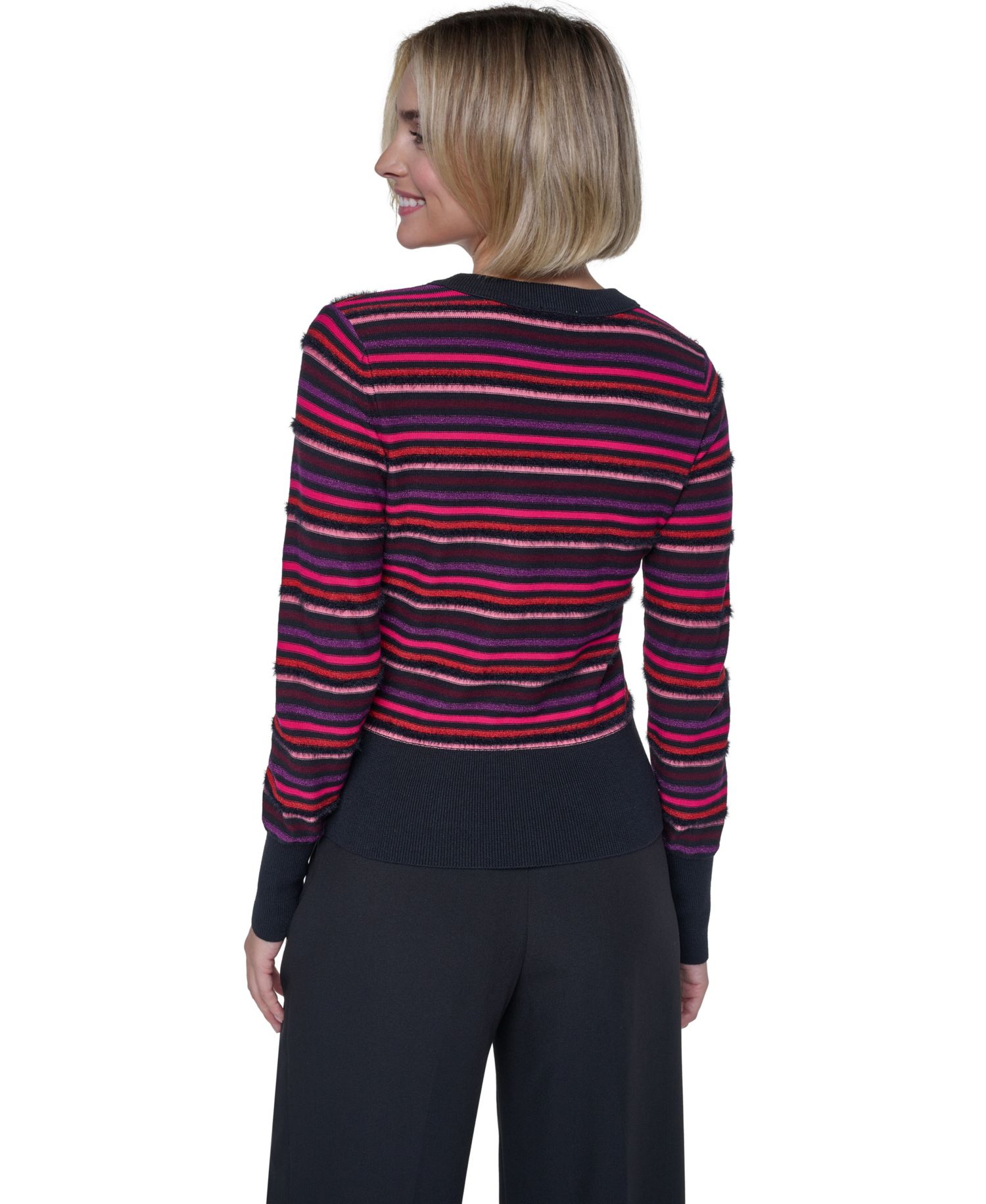 Women's St.Germain Combo Stripe Poorboy Crewneck Sweater