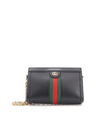 Small Ophidia Chain Shoulder Bag Leather