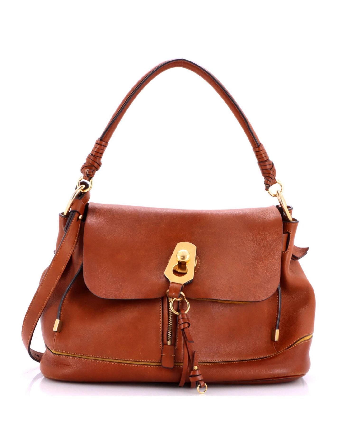 Small Owen Flap Bag Leather
