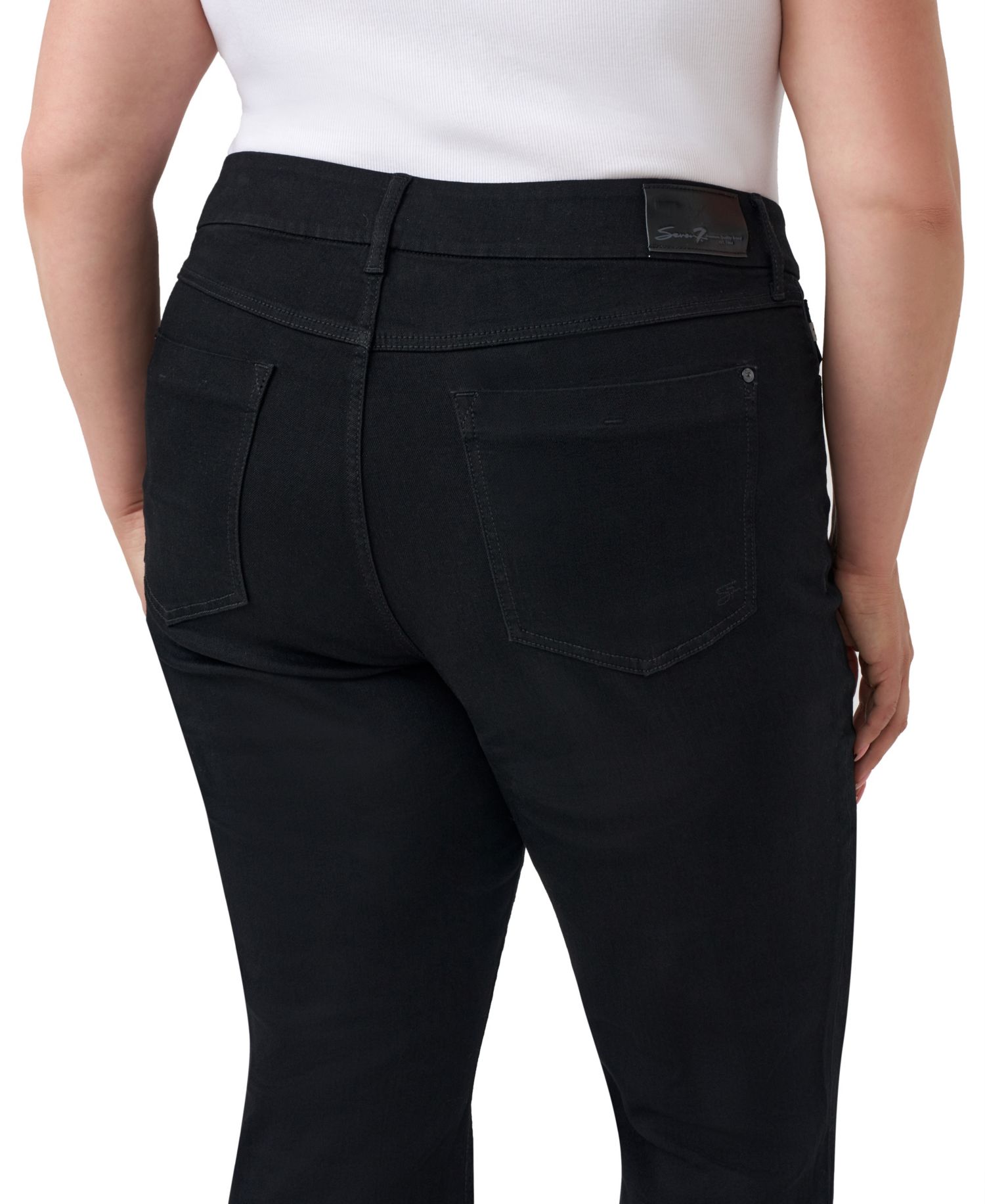 Plus Size Tummyless Boot High-Rise Bootcut Tummy-Control Paneling Jeans