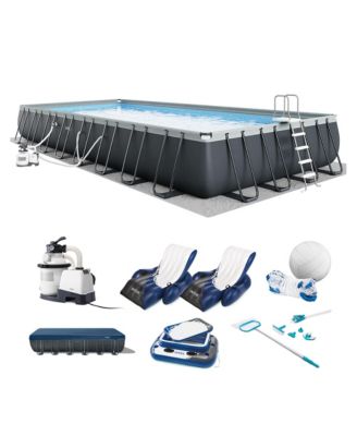 32' x 16' x 52" Ultra XTR Rectangular Pool w/ 2 Floating Chairs and Cooler