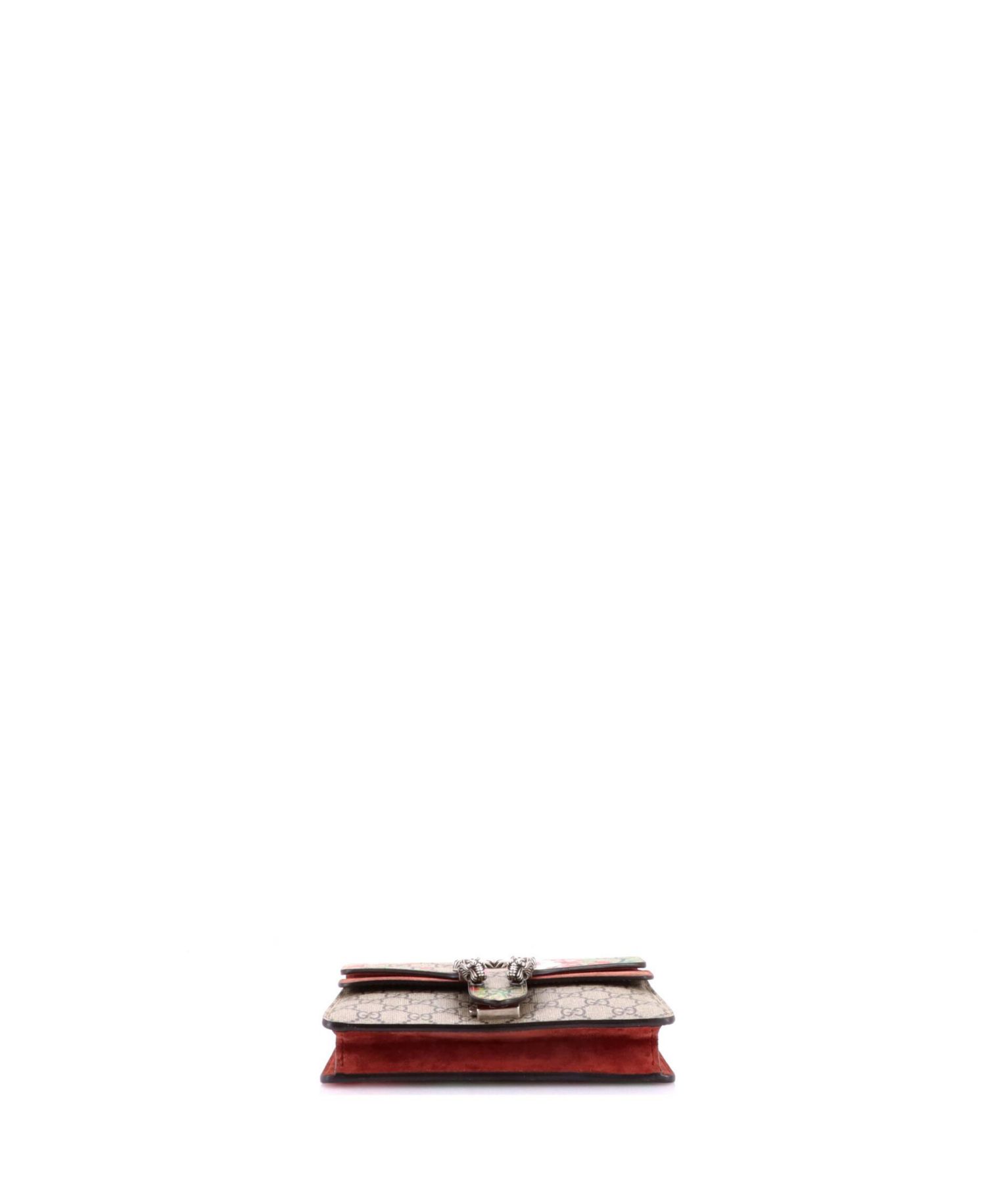 Mini Dionysus Bag Blooms Print GG Coated Canvas