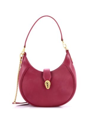 Medium Serpenti Ellipse Crossbody Bag Leather