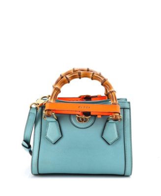 Mini Diana NM Bamboo Handle Tote Leather