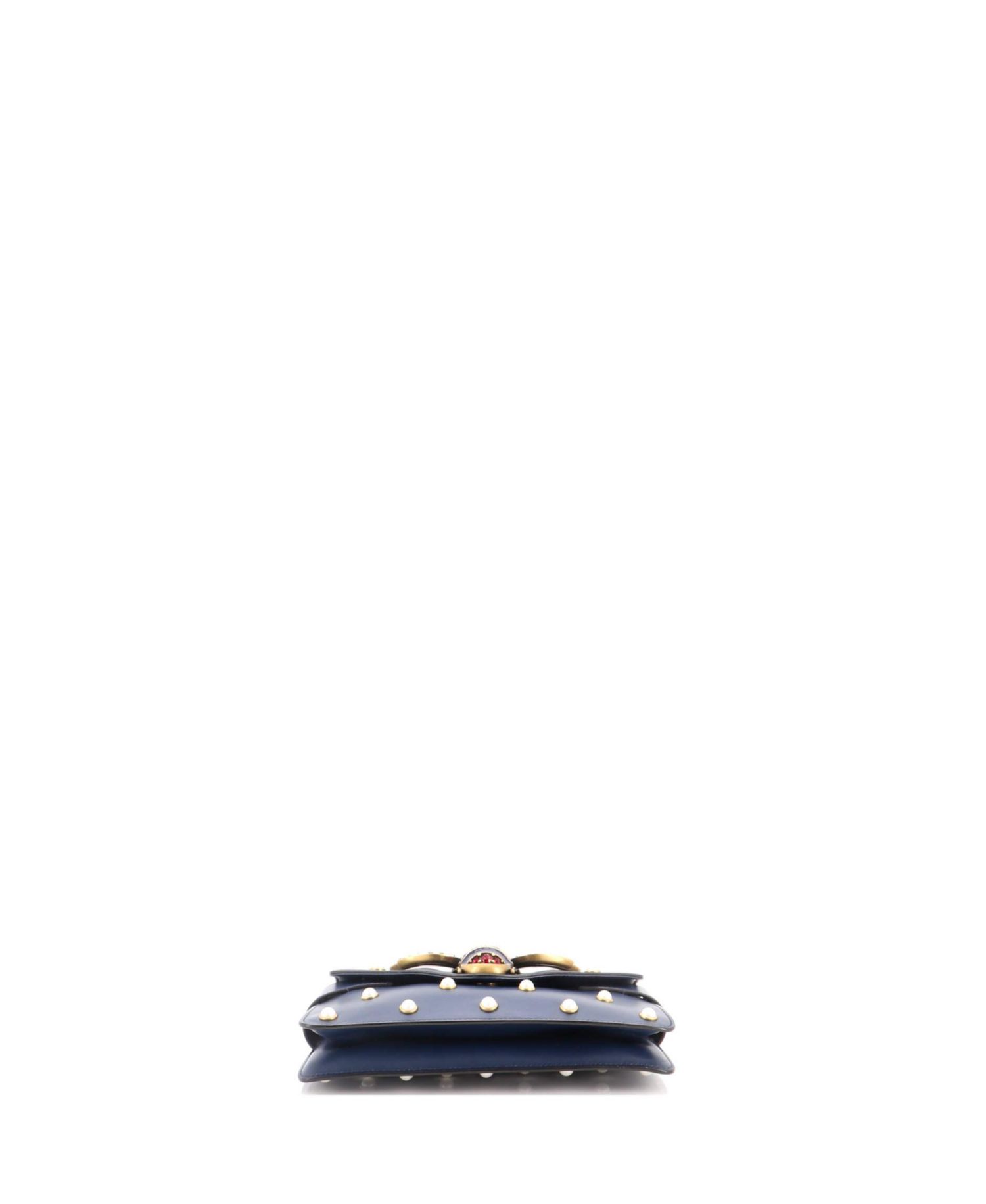 Mini Broadway Pearly Bee Shoulder Bag Embellished Leather