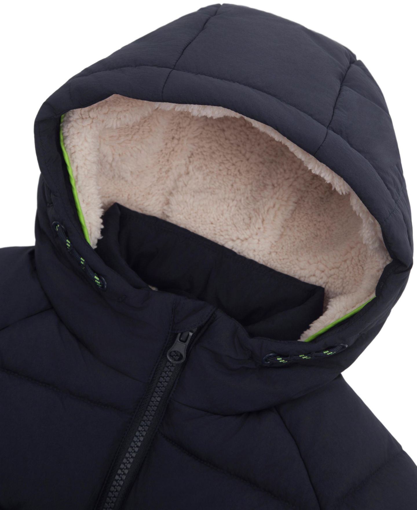 Куртка Rokka&Rolla Ethan Borg Lined Hooded Puffer Jacket 2T-5T для мальчиков-малышей, цвет: Тёмно-синий — фото 4