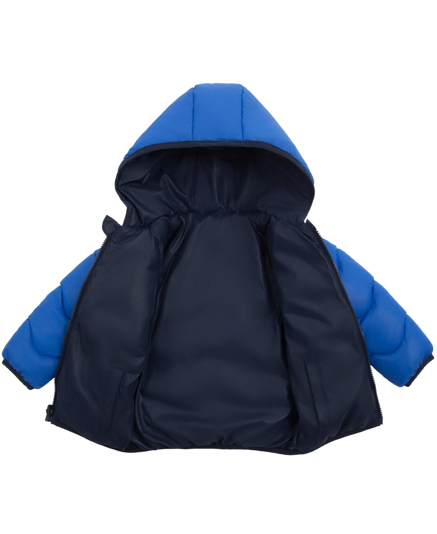 Куртка Rokka&Rolla Reversible Hooded Puffer Jacket 2T-5T для мальчиков-малышей, цвет: Синий — фото 3