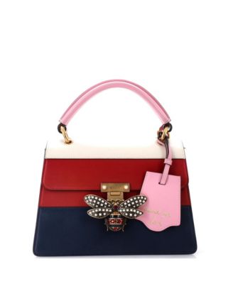 Small Queen Margaret Top Handle Bag Colorblock Leather