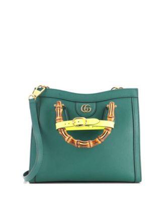 Small Diana NM Bamboo Handle Tote Leather