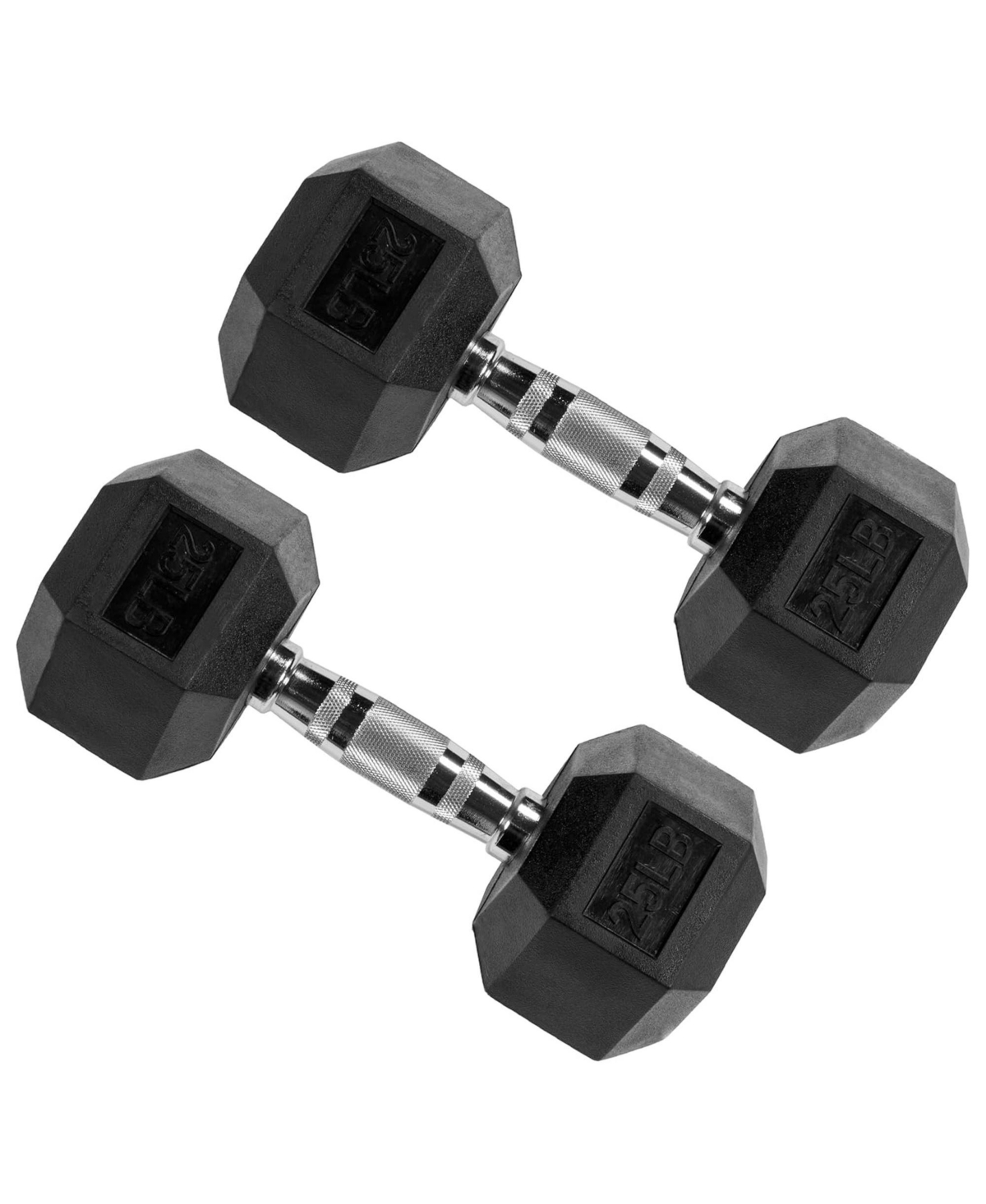 Signature Fitness Hex Dumbbells Strength Training Workout Equipment Set, 450 lbs
