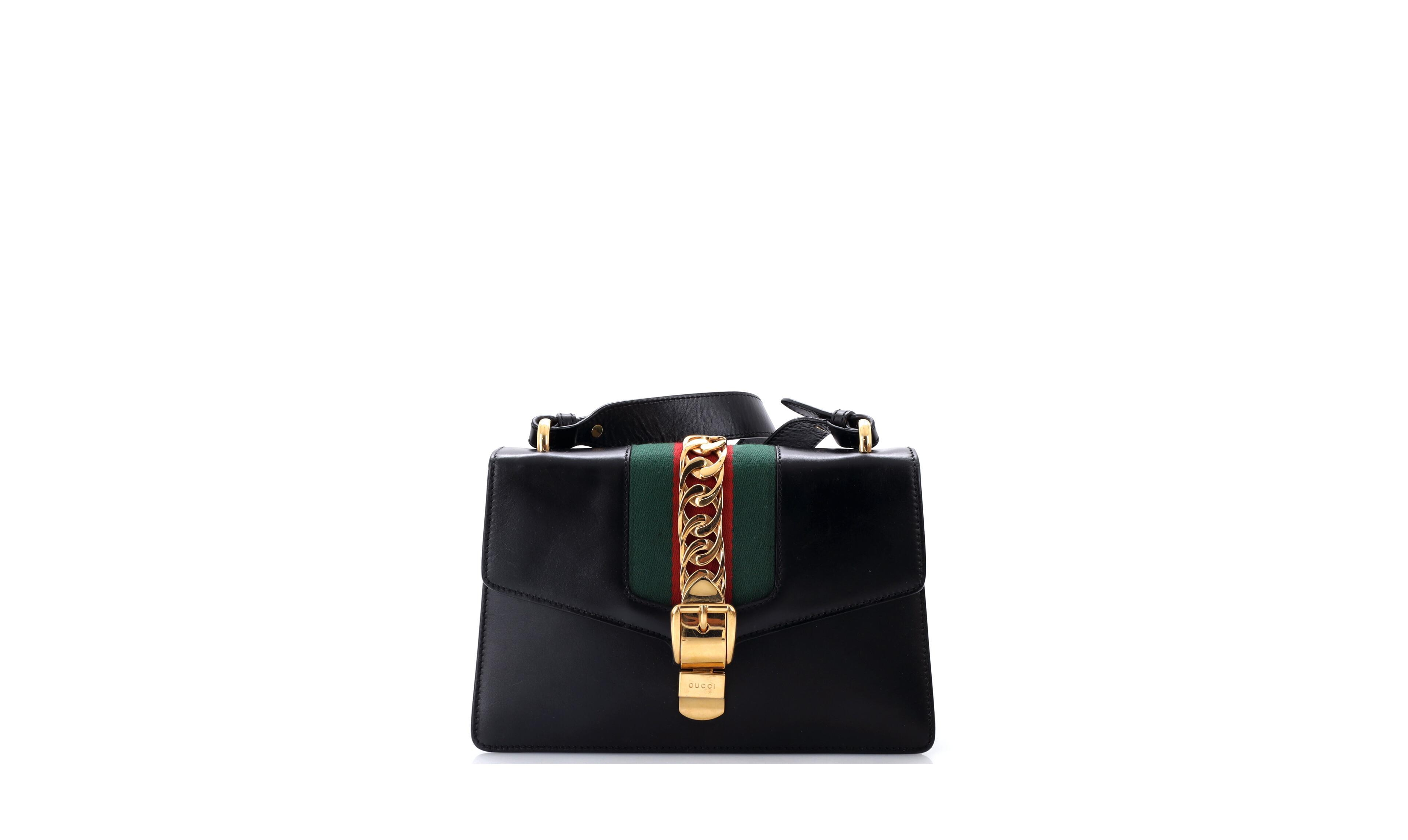 Pre-Owned Gucci Small Sylvie Shoulder Bag Leather