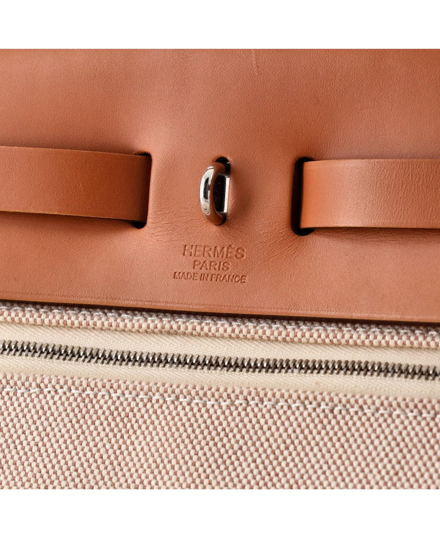 Pre-Owned Hermes 31 Herbag Zip Pegase Pop Toile and Leather