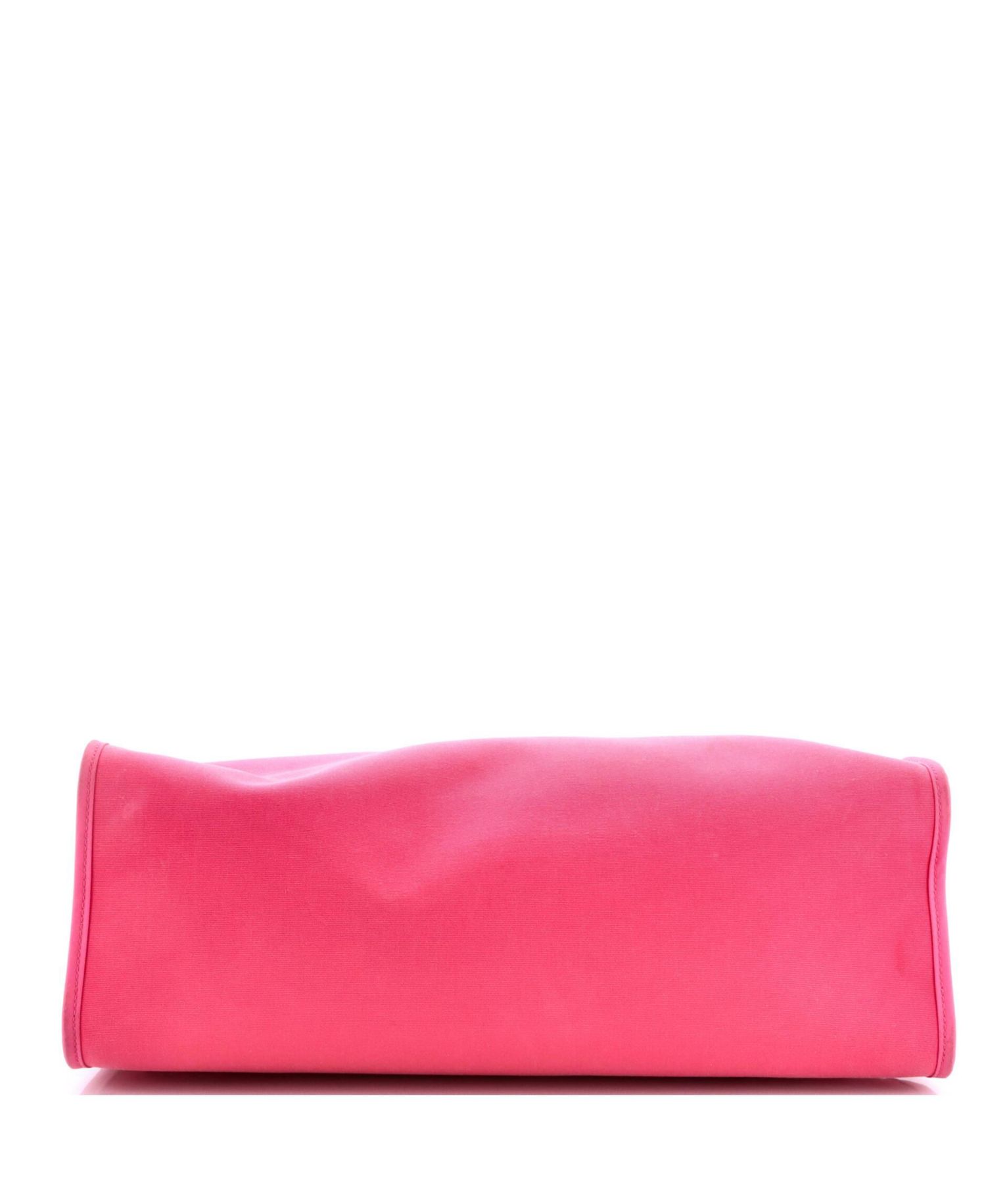 Pre-Owned Hermes 39 Herbag Zip Leather and Toile