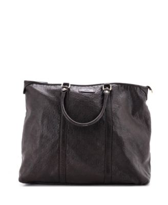 Medium Joy Zip Top Tote Guccissima Leather