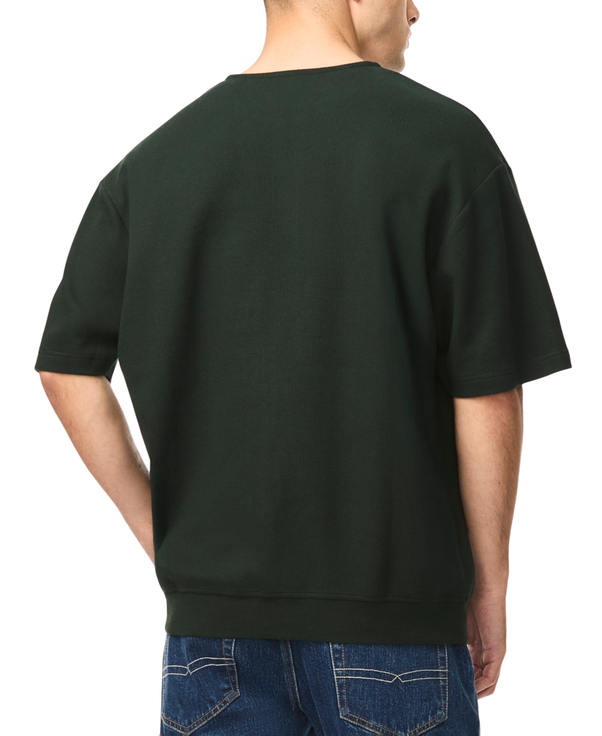 Buffalo David Bitton Men's Kafael Short-Sleeve Textured Henley Shirt