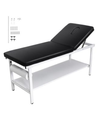 73 Inch Steel Frame Medical Examination Table with 500 Pound Load Capacity