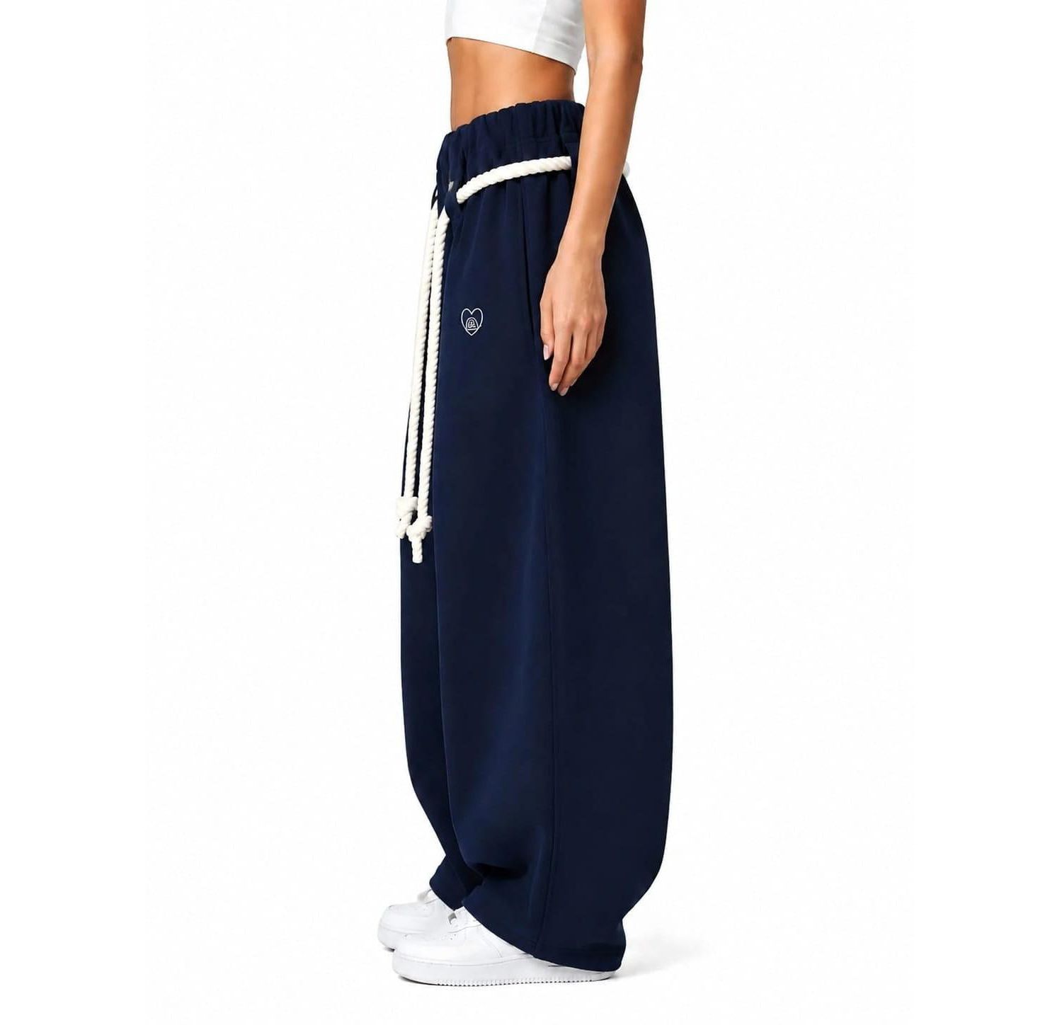 Women's Barrel Rope-Drawstring Sweatpants