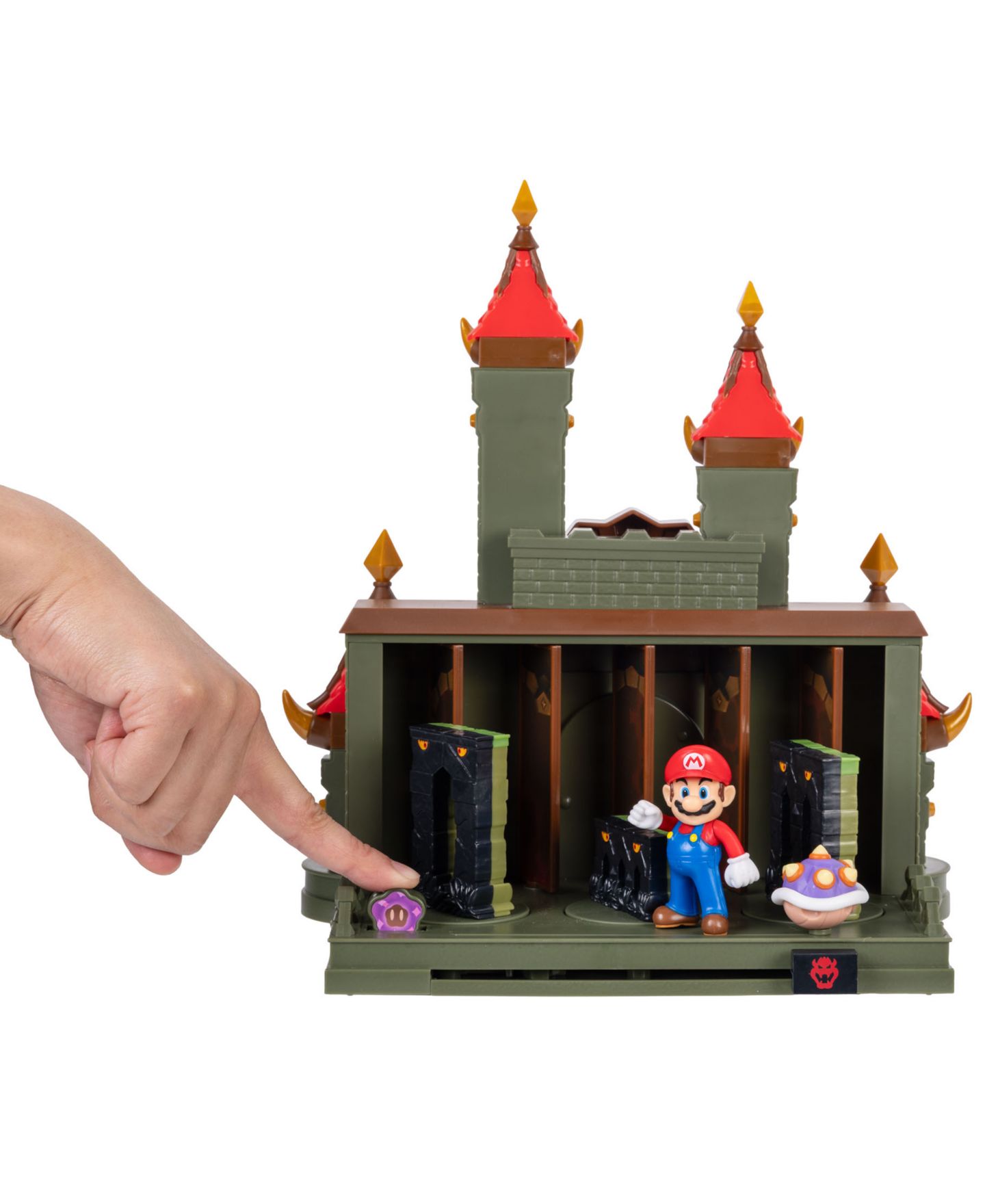 Детский игровой набор SUPER MARIO Deluxe Wonder Bowser Jr. Castle Battle Interactive Playset, Ages 3+ — фото 2