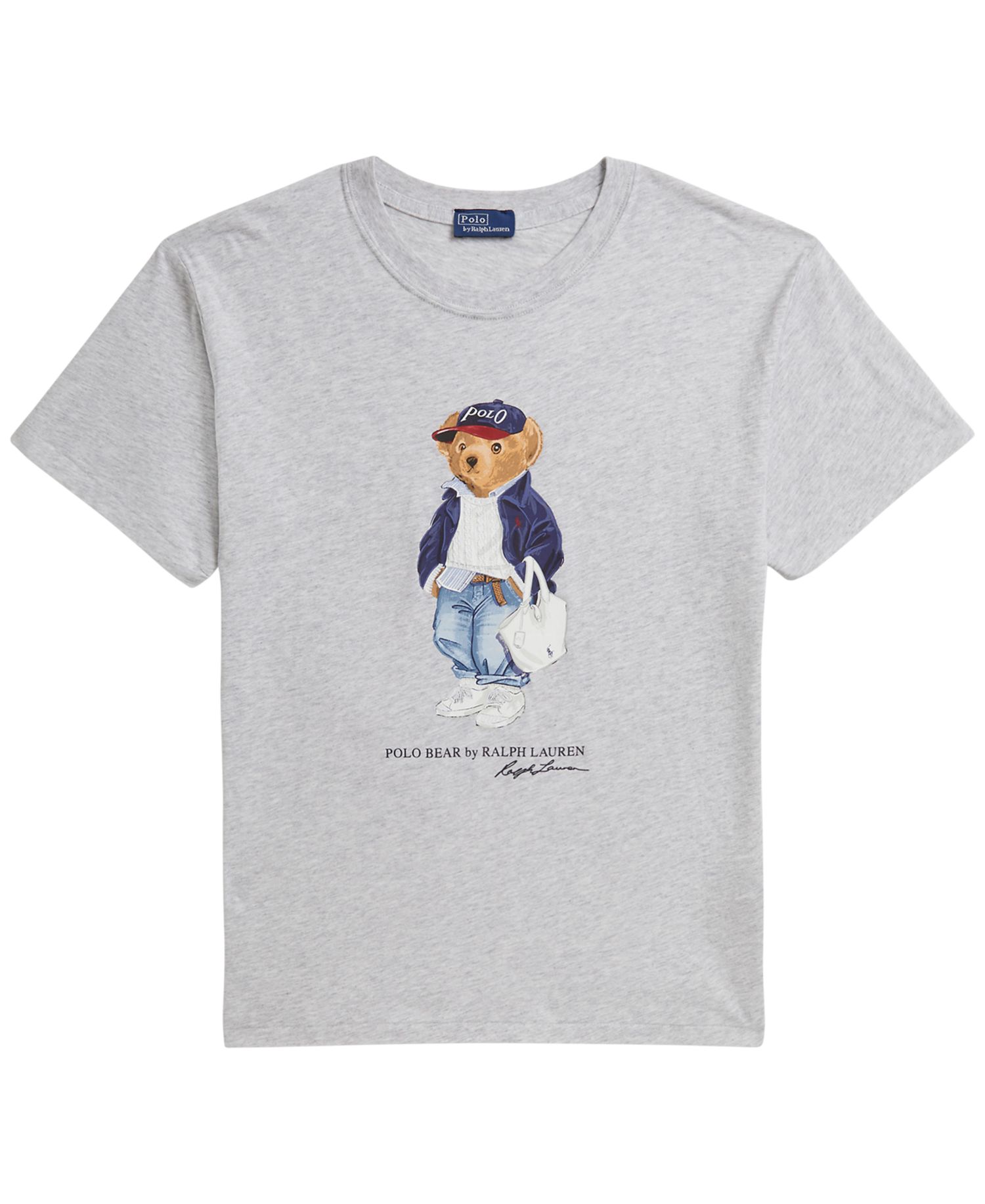 Women's Bear Print Crew Neck T-Shirt