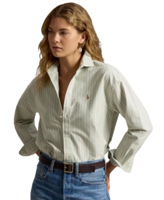 Women's Point Collared Relaxed-Fit Shirt