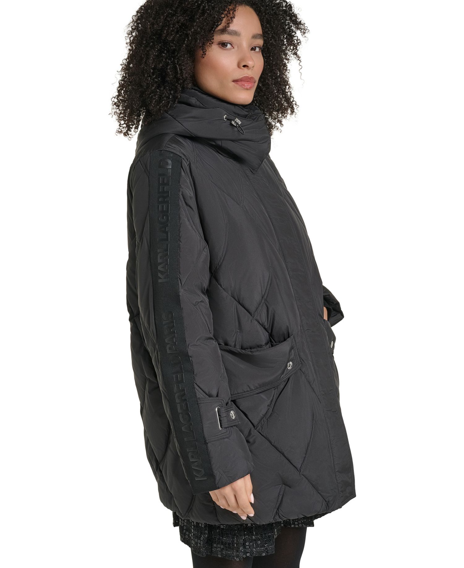 Women's Hooded A-Line Puffer Coat