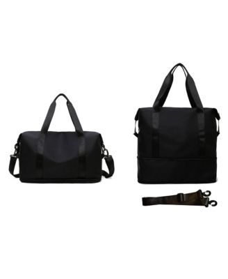 Expandable Dry-Wet Separation Yoga Workout Carry On Duffle Bag for Lifestyle Weekend Walking and Casual Outdoor Workout