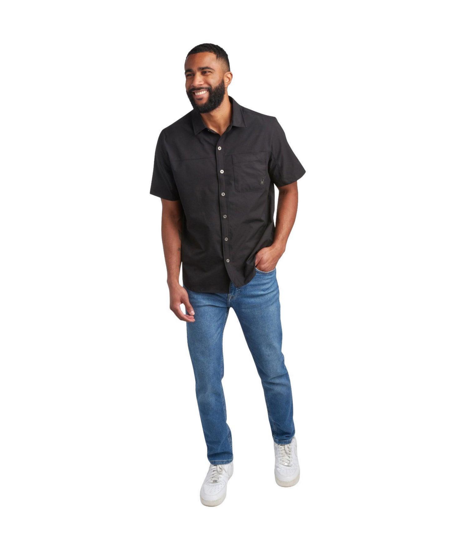 Мужские шорты Spyder Short Sleeve Ripstop, цвет: Чёрный — фото 3