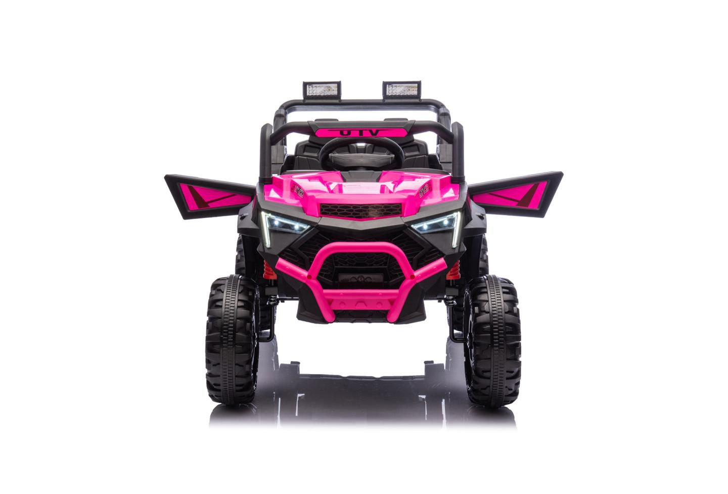 Детская игрушка YOBTOP 24V 400W Kids Ride On Electric UTV with Remote Control, Ages 3+, цвет: Розовый — фото 2