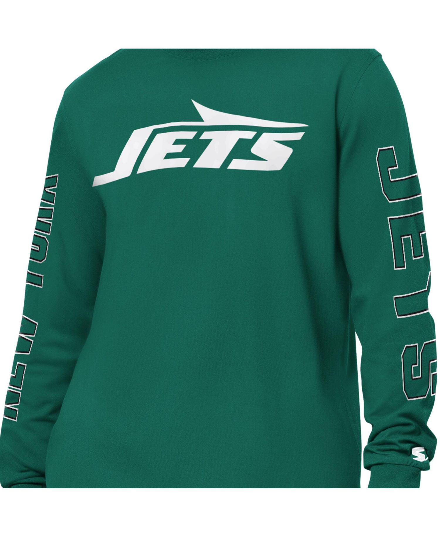 Men's Green New York Jets Clutch Hit II Long-Sleeve T-Shirt