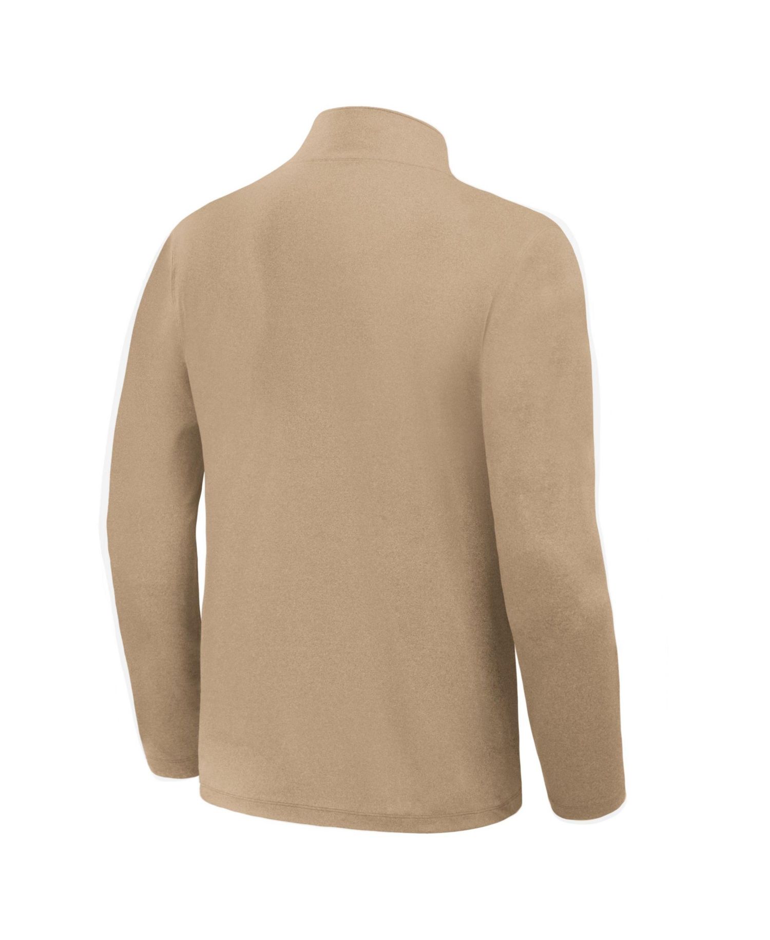 Men's Tan Detroit Lions Clutch Quarter-Zip Pullover Sweatshirt