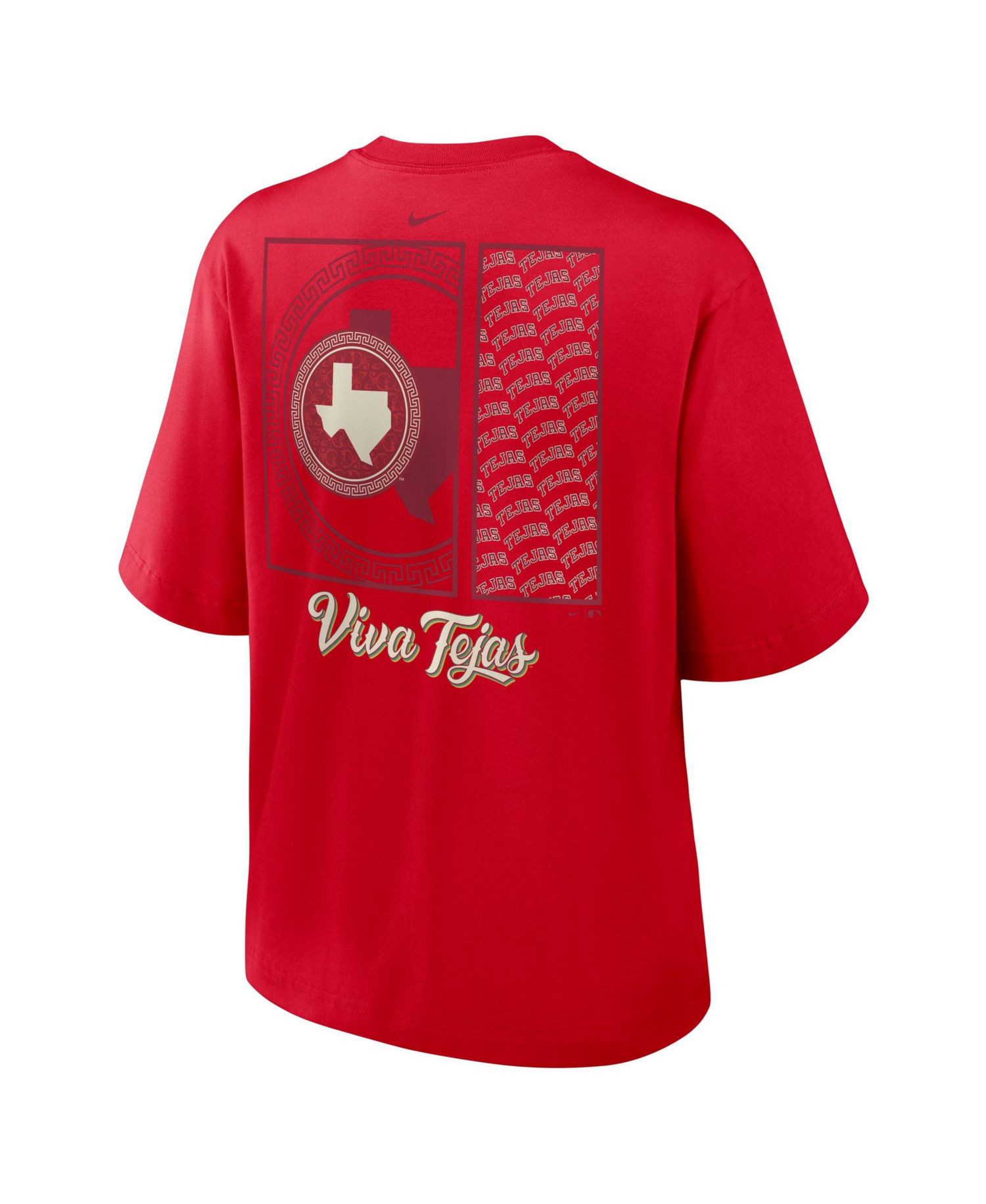Women's Red Texas Rangers Premium Essentials Relaxed Boxy T-Shirt