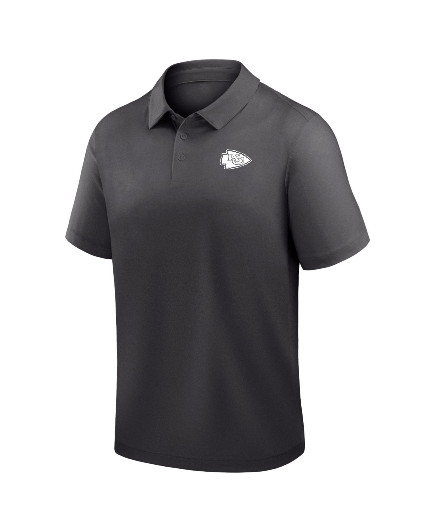 Men's Charcoal Kansas City Chiefs Clutch Polo Shirt