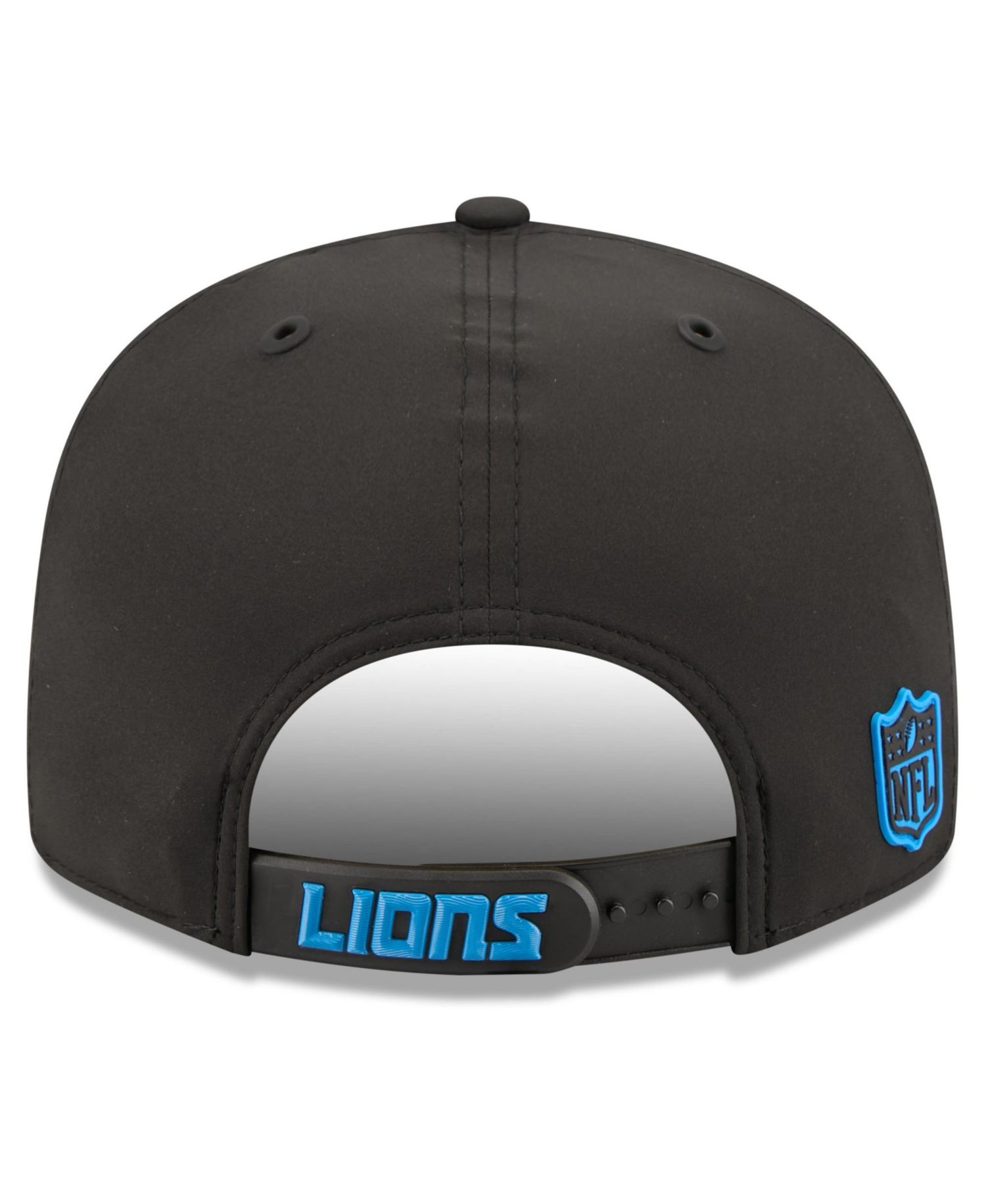 Men's Black Detroit Lions 2026 Sideline 9FIFTY Snapback Hat