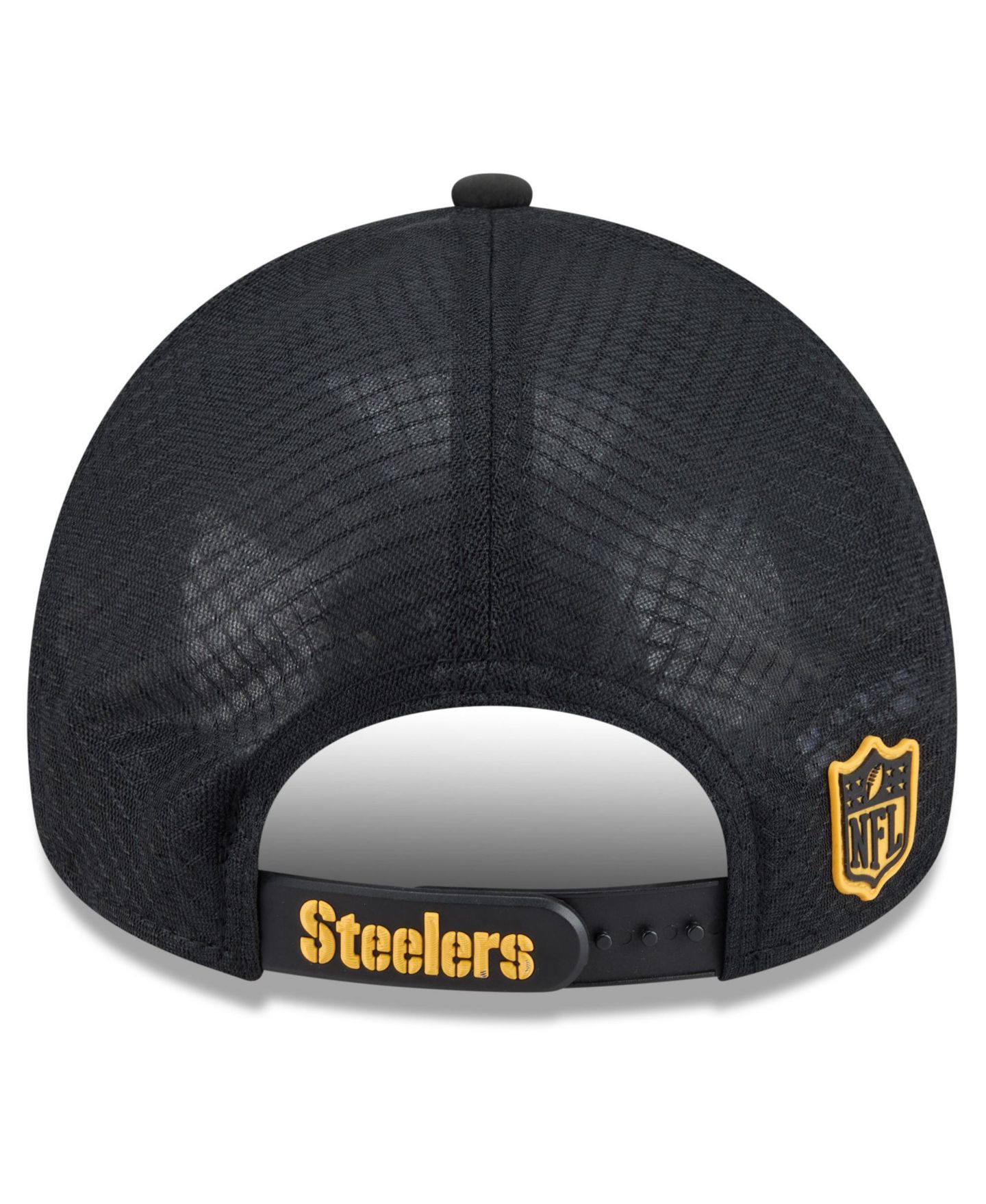 Мужская кепка-тракер New Era Pittsburgh Steelers 2026 Sideline Apex 9FORTY, Black — фото 3