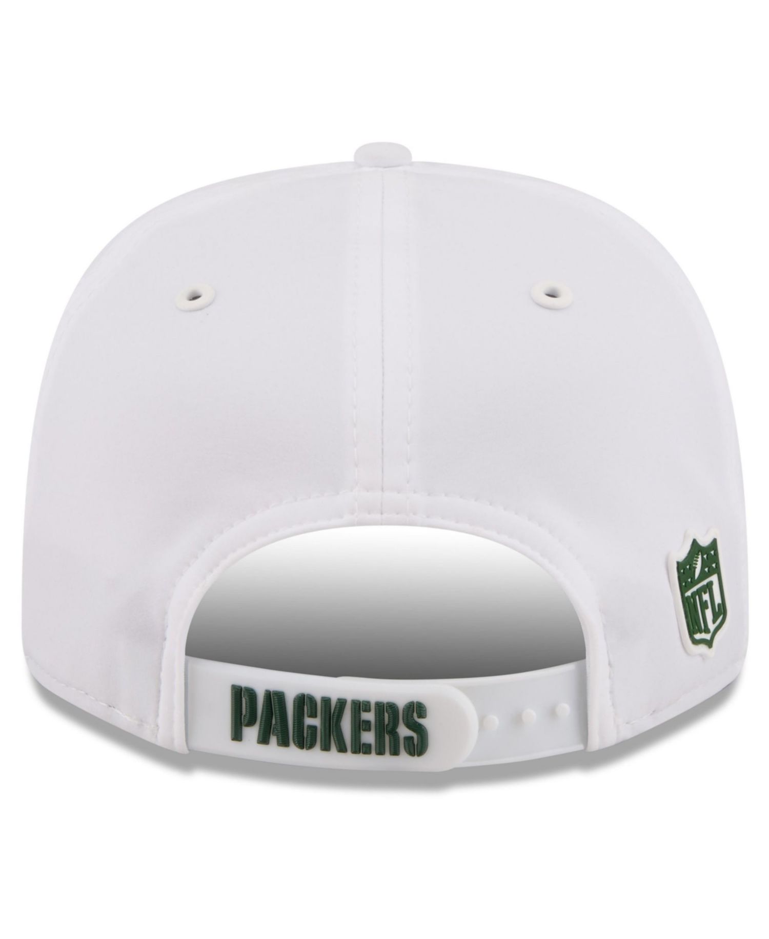 Men's White Green Bay Packers 2026 Sideline 9SEVENTY Adjustable Hat