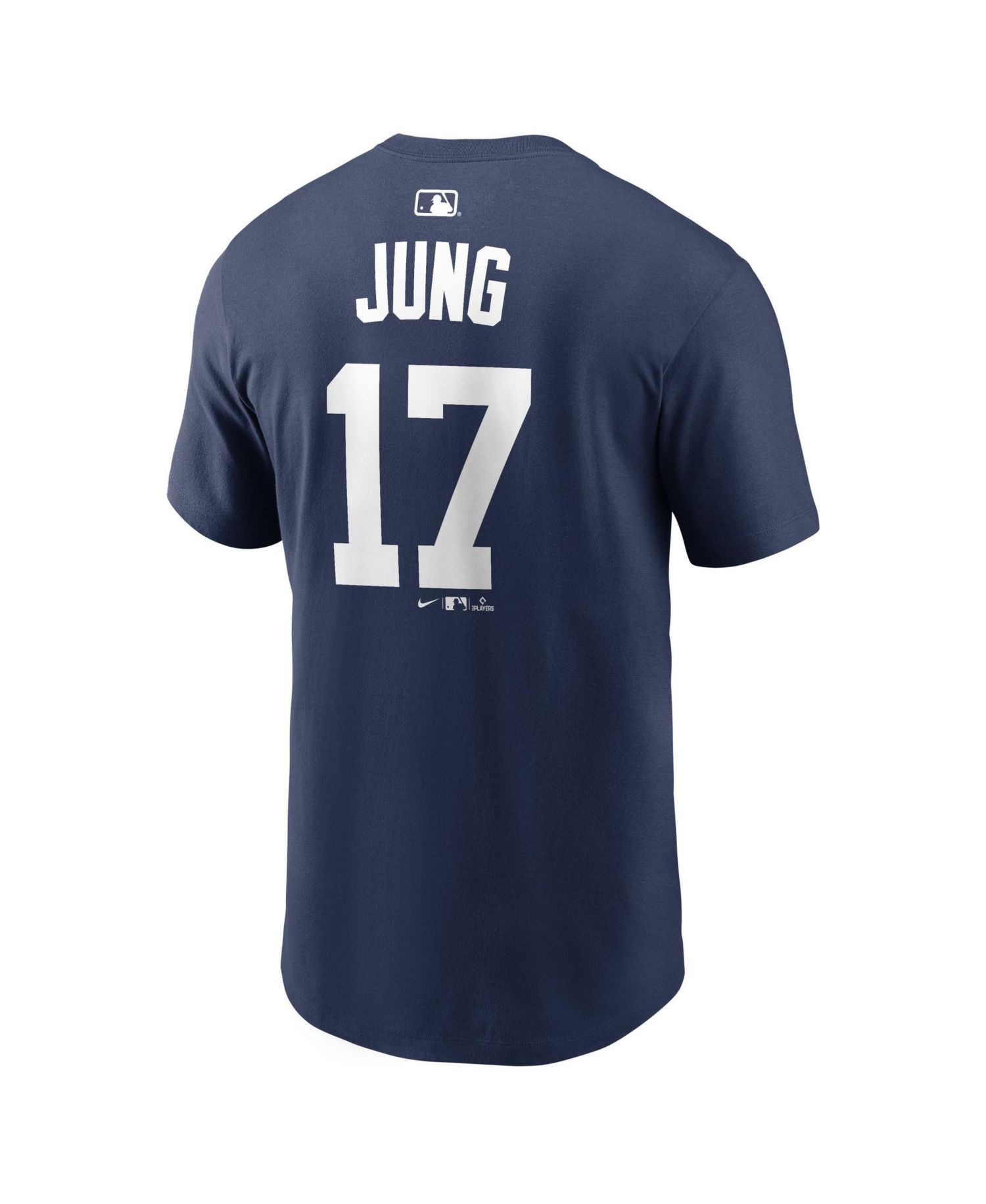Men's Jace Jung Navy Detroit Tigers Name Number T-Shirt