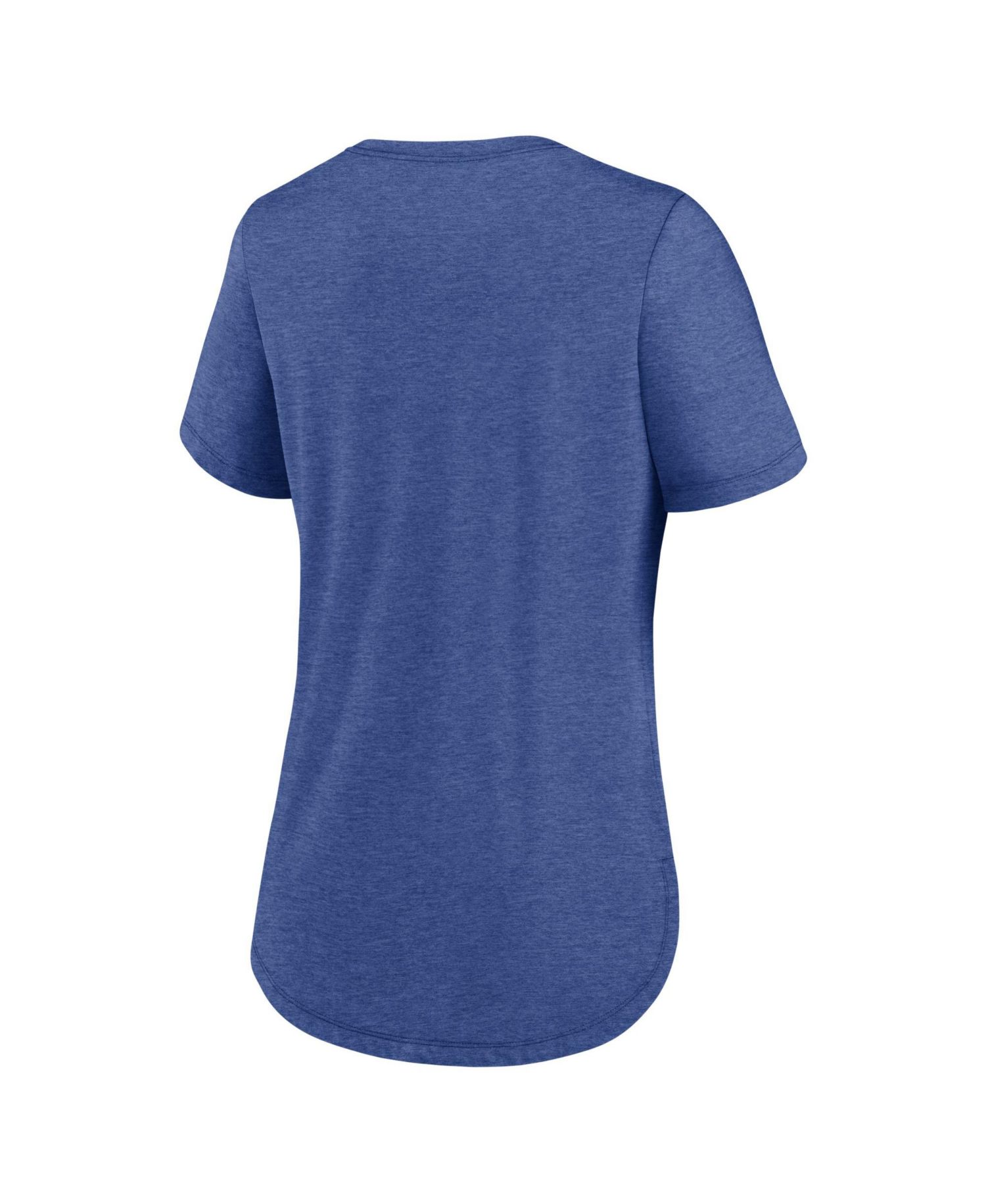 Women's Heather Royal Los Angeles Rams Strong Safety Tri-Blend T-Shirt