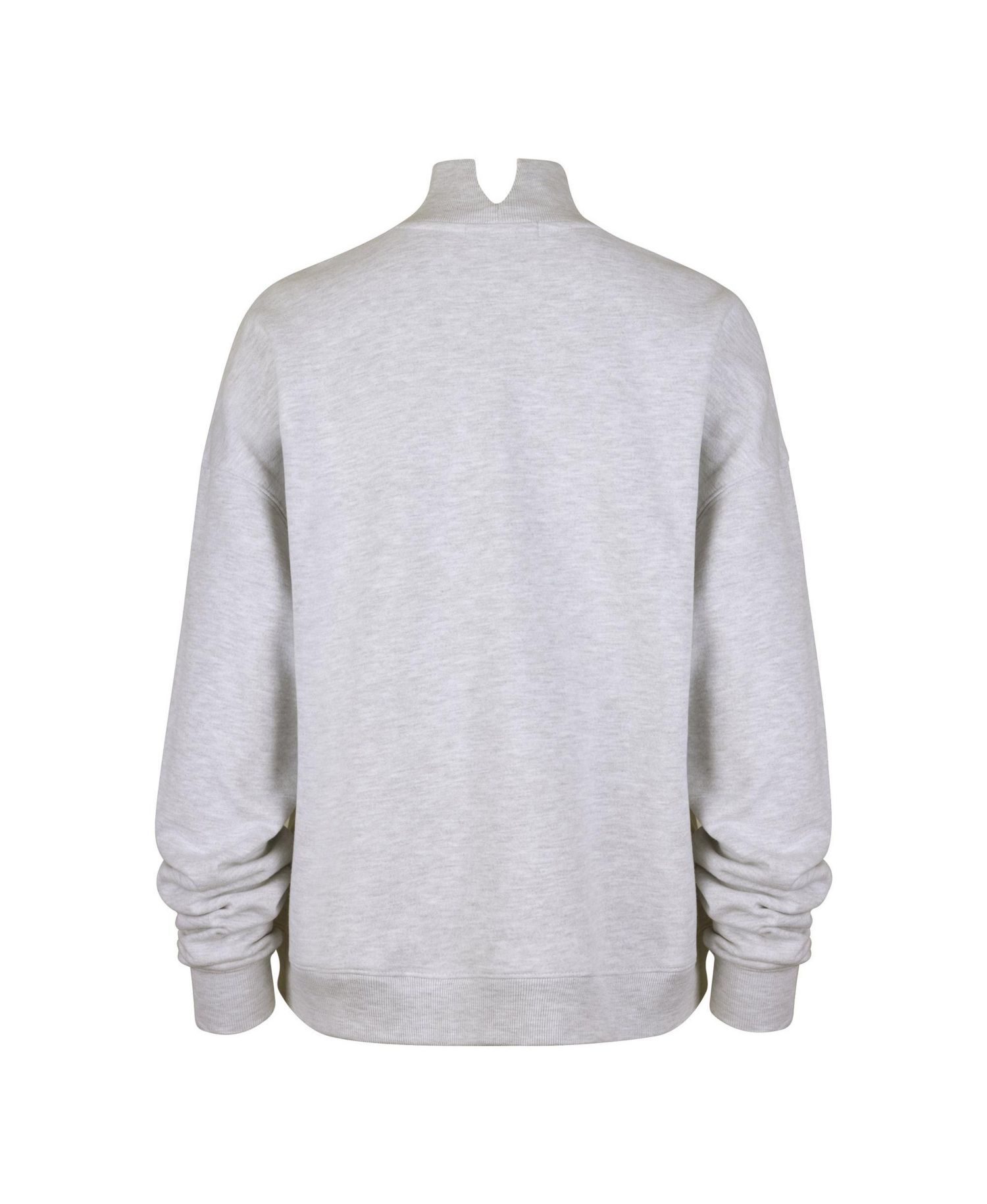 47 Brand Women's Gray Ohio State Buckeyes Laurel Arch Mock Neck Sweatshirt