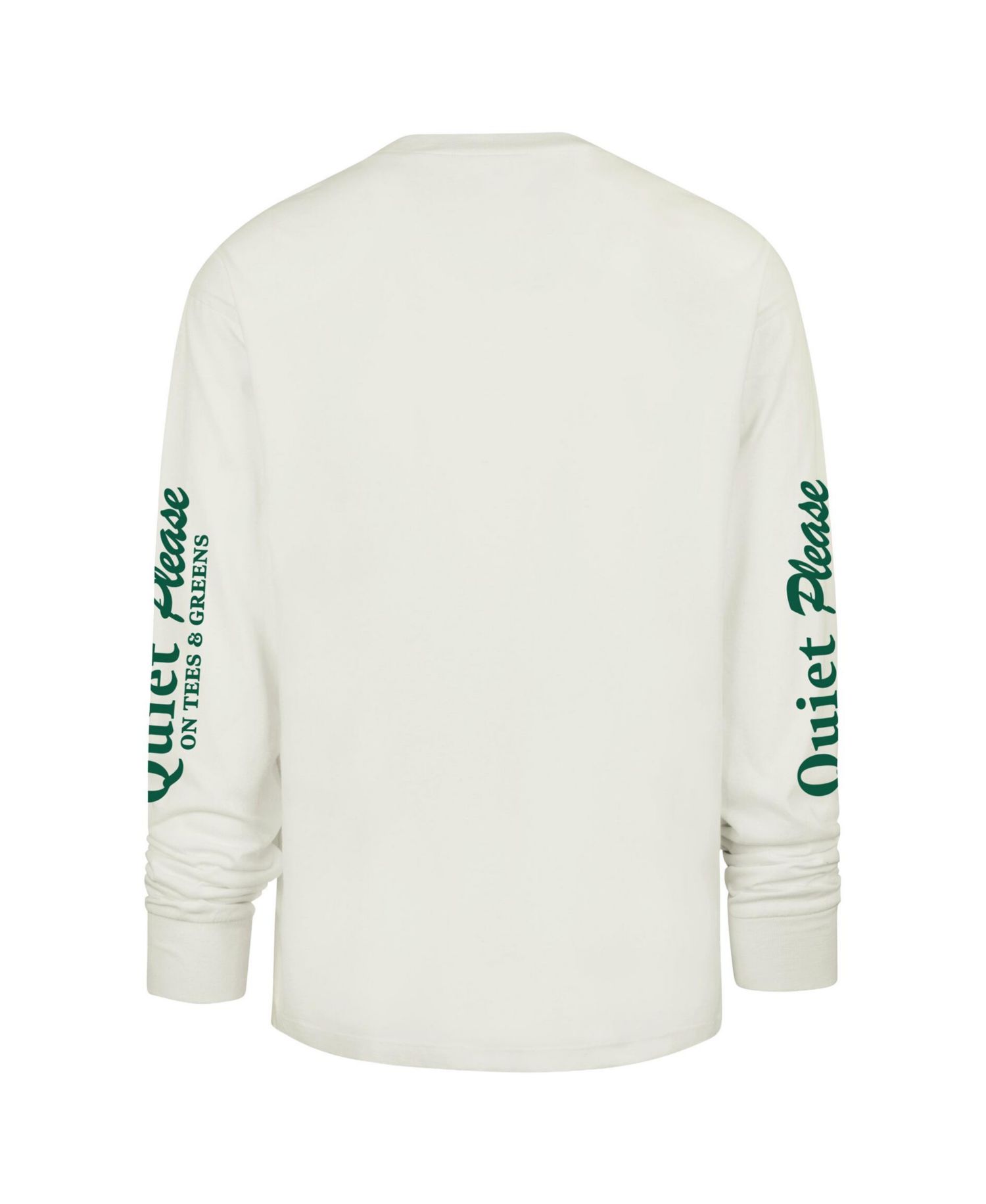 Men's Cream Chicago Cubs Quiet Please Foundation Long Sleeve T-Shirt